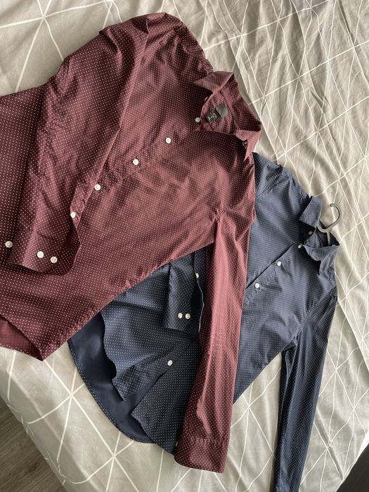 Продавам мъжки ризи НОВИ 2 бр. H&M Slim Fit