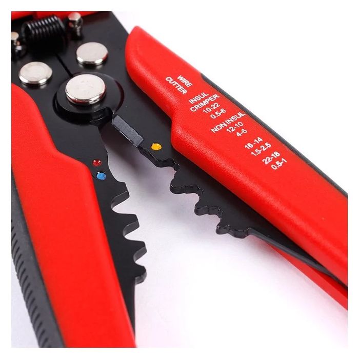 Клещи за оголване на кабели 3в1 сваляне на изолация, кримпване, рязане