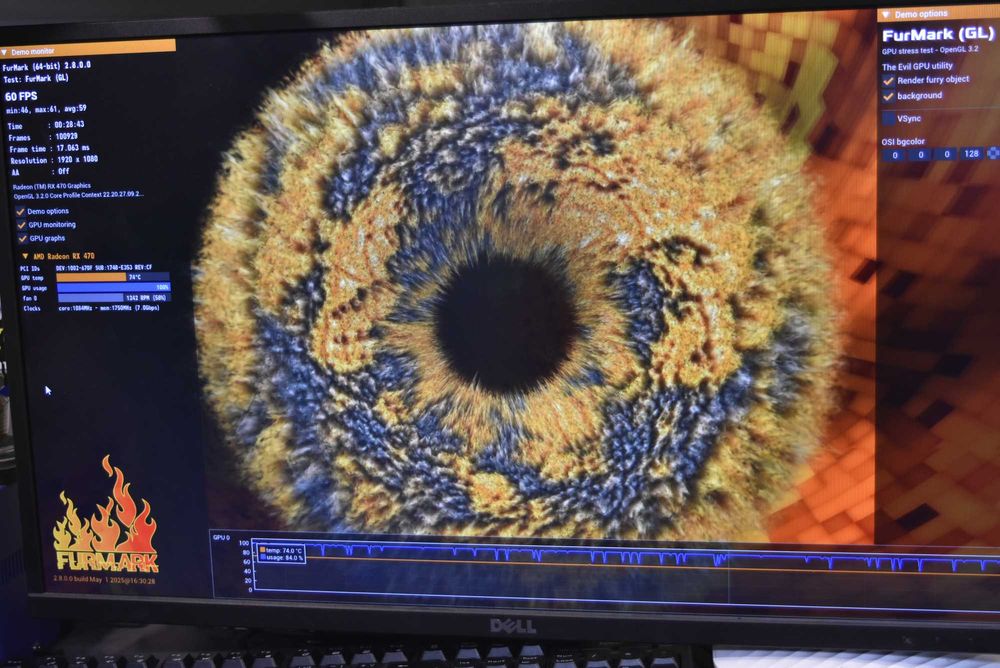 Видео карта Sapphire Nitro Radeon RX470 8GB GDDR5 - неработеща перка