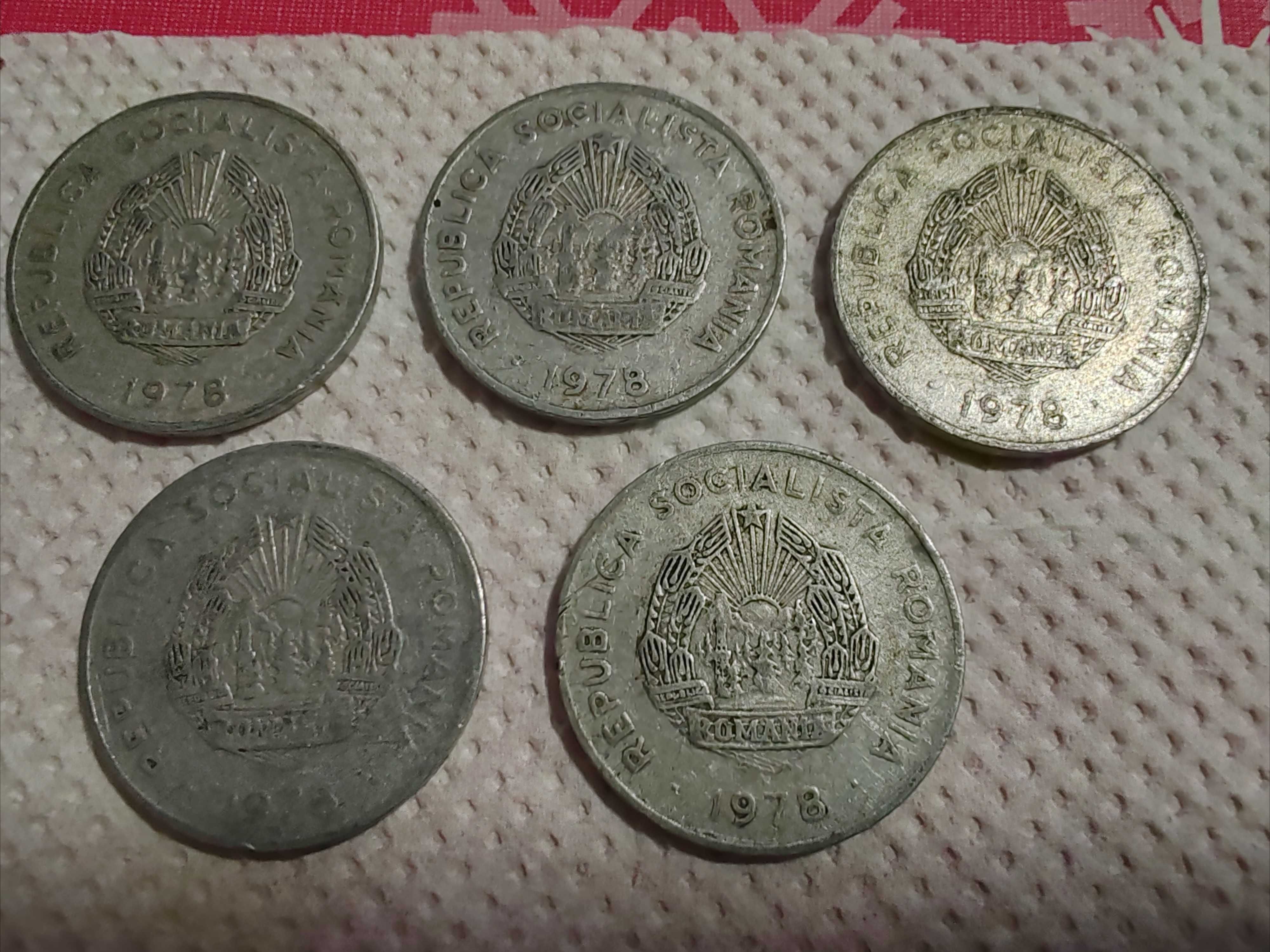Monede 5 LEI aluminiu 1978 (5 buc)