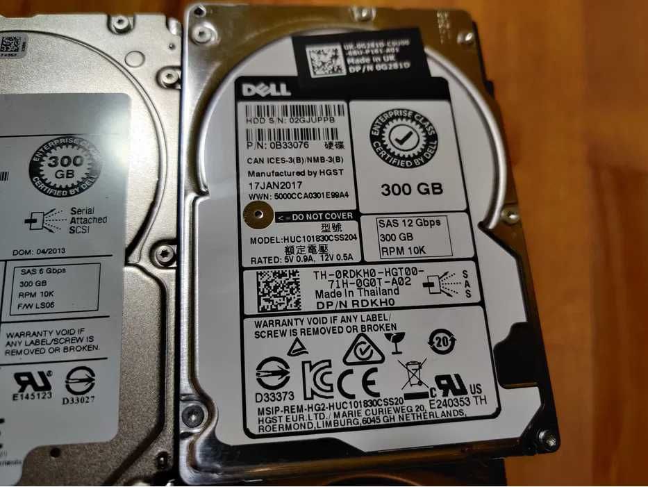 Hard Disk HDD SAS 2.5" 300Gb 15k 6Gbs Dell Server PowerEdge - RAID