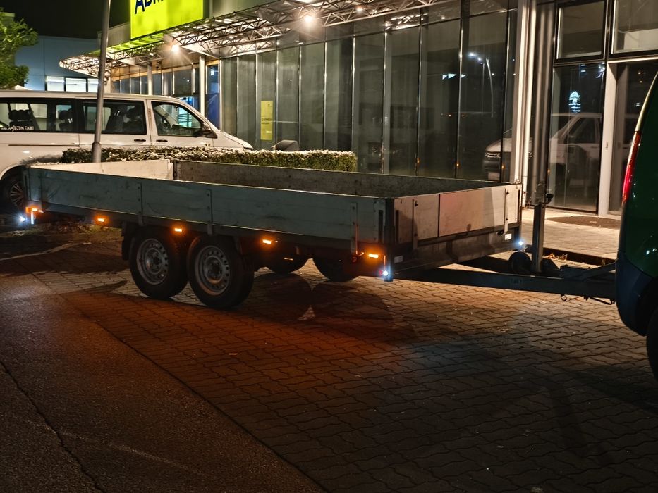 Remorca ANSSEMS 4,1 m X 1,8 m MMA 3000kg aluminiu stare excelenta