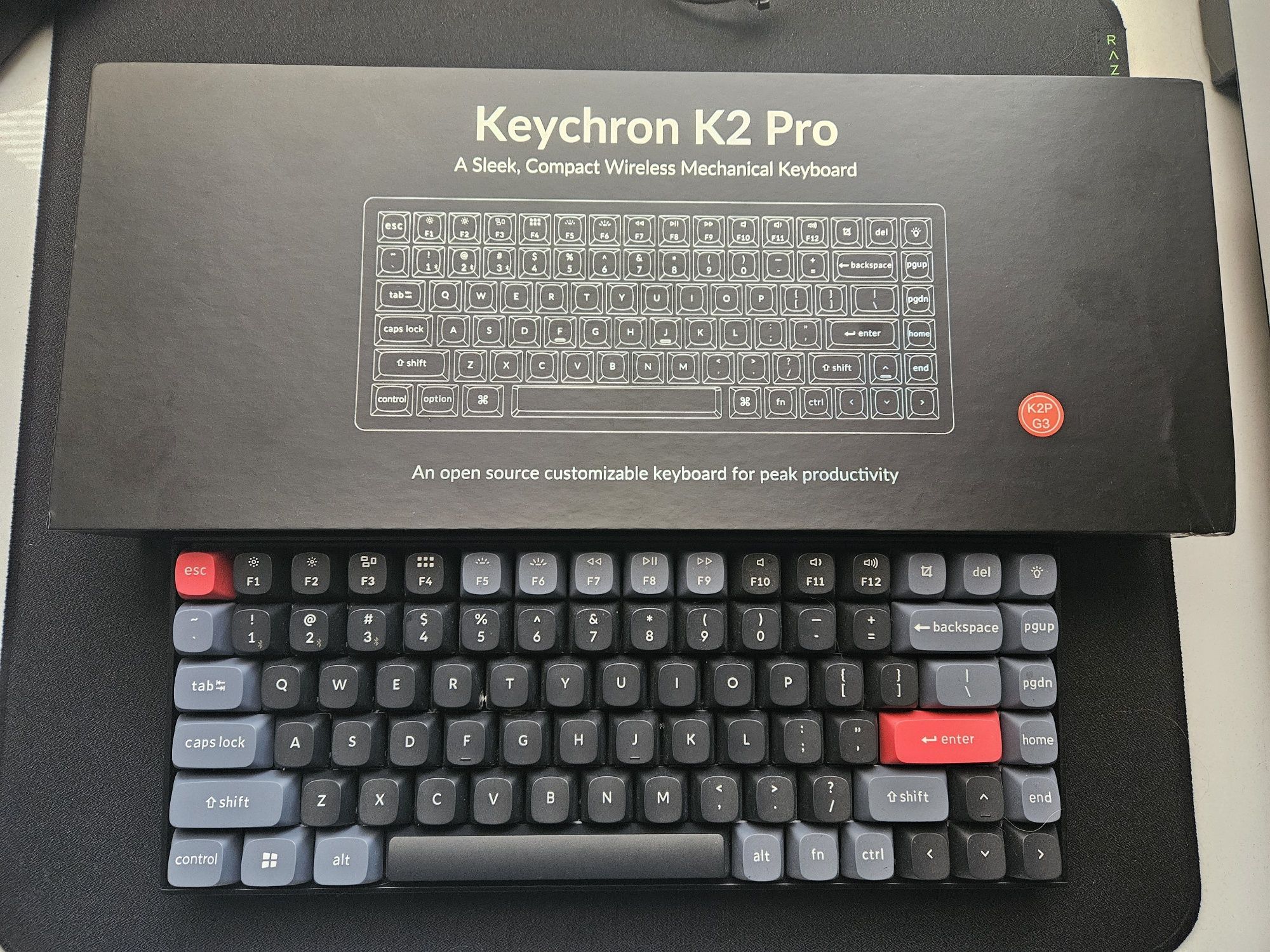 Механична Клавиатура Keychron K2 Pro Brown Switch !ГАРАНЦИЯ!