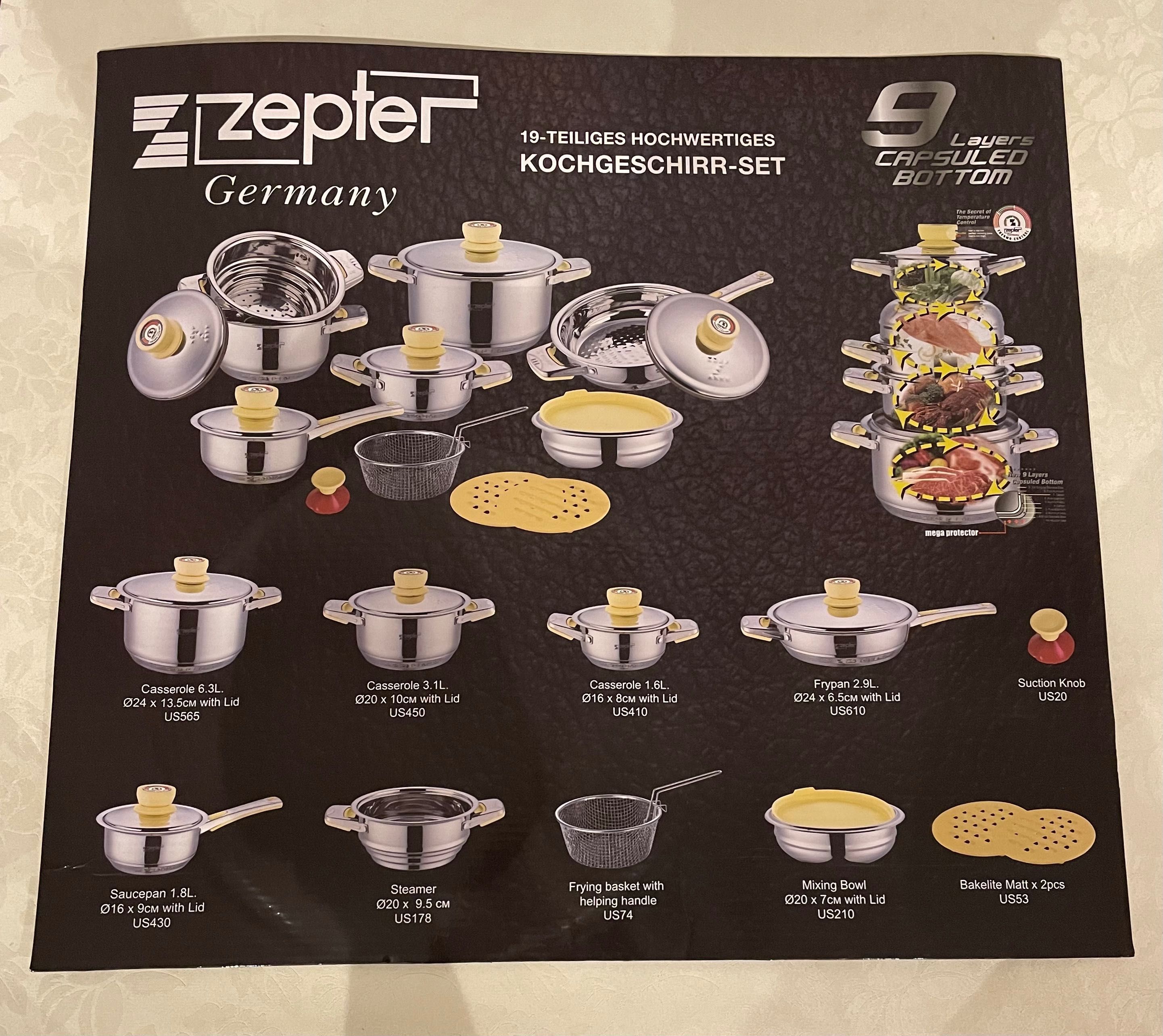 Набор посуды от Zepter