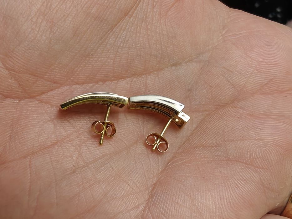 Cercei aur 18k diamante