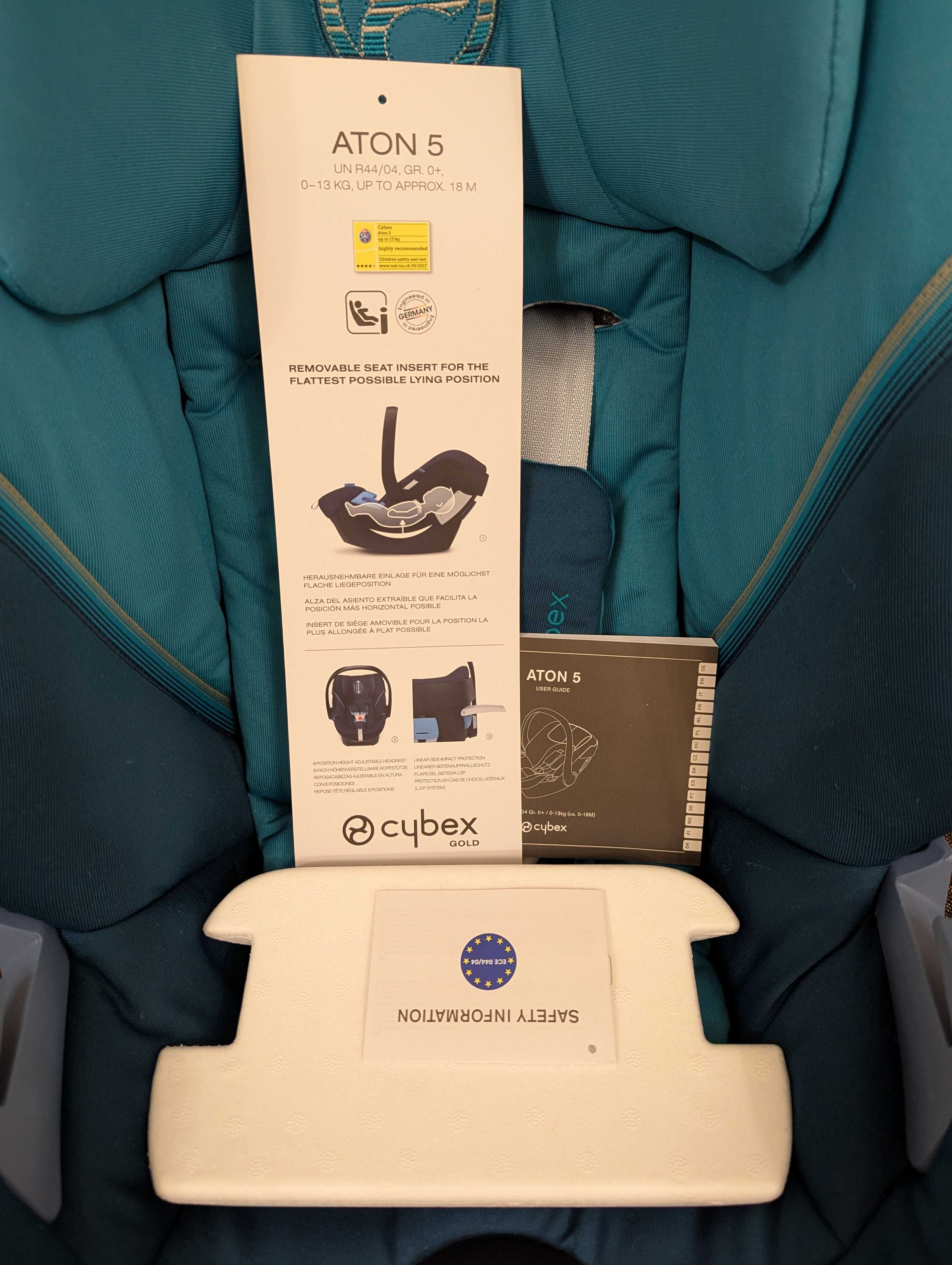 Cybex Aton 5 столче за кола | 0-13 кг | Гаранция | Легнала позиция