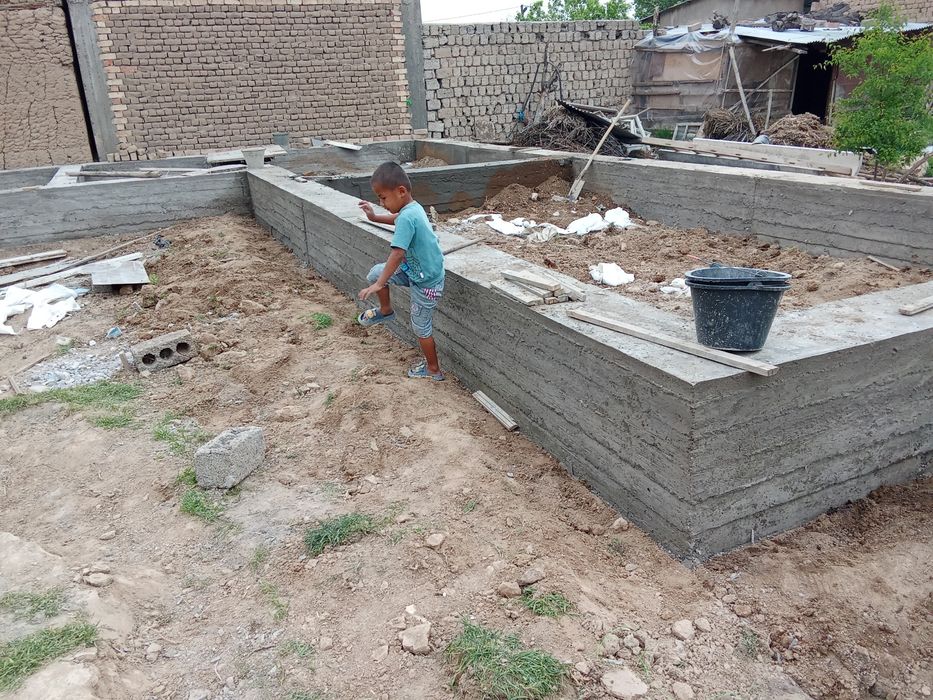 Фундамент куямиз г'ишт терамиз регил калонна куямиз Стяжка маналет кил