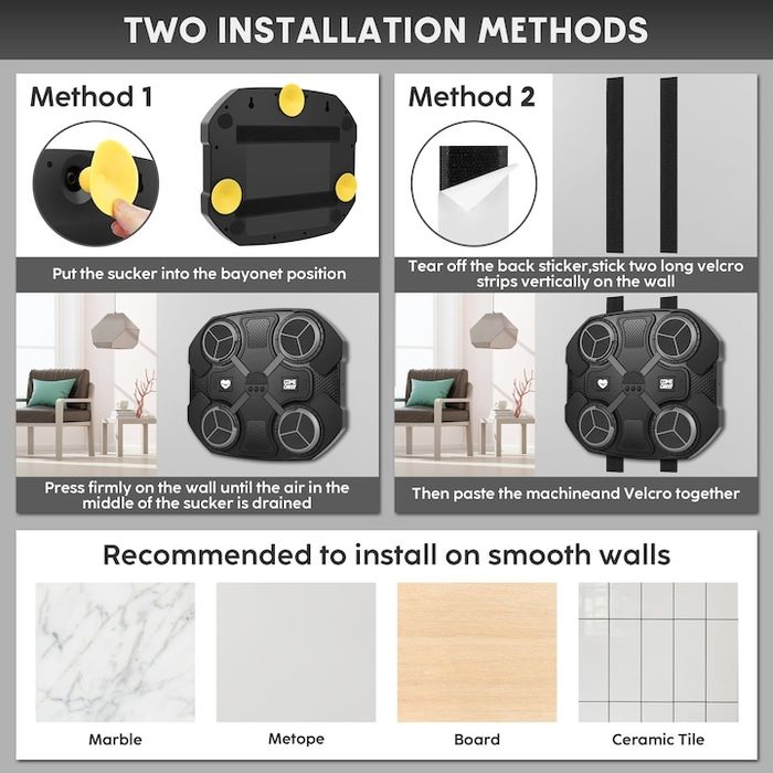 Музикална машина за бокс, Bluetooth,стена мишена,играчка за тренировка