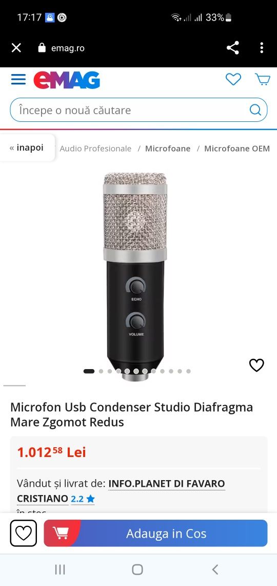 Microfon Condenser Studio