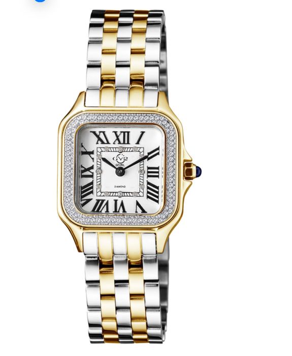 Gevril 2,Milan оригинал, белый циферблат с 12 бриллиантами