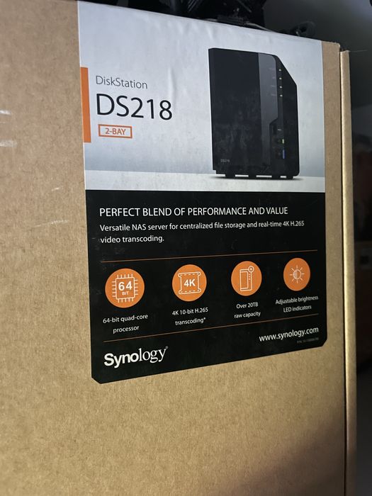 Сетевое хранилище Synology DS218 (NAS)