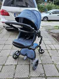 Бебешка количка Mima Xari Sport Blue Denim