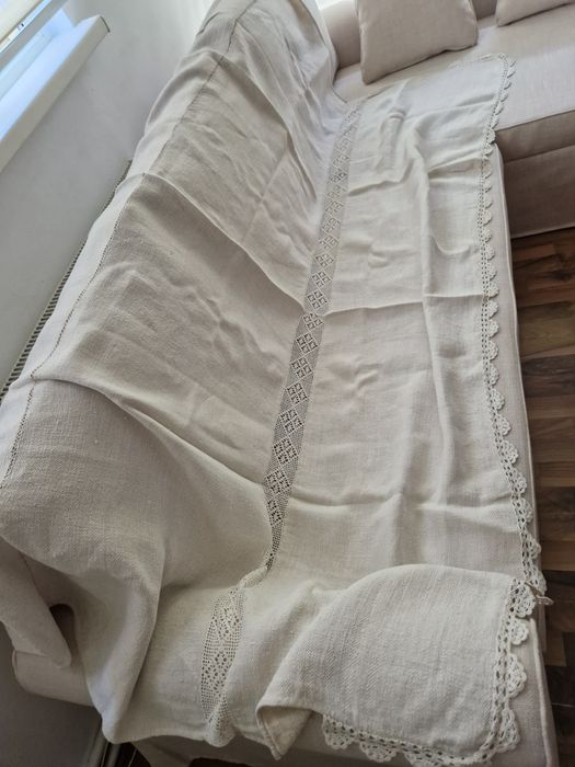 Lenjerie pat "Le Vele" 200 x 220 pat matrimonial, Fete de perna