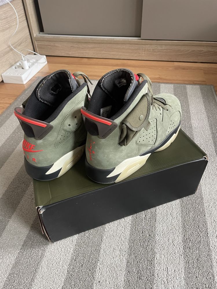 Nike Jordan 6 Travis Scott olive green