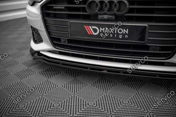 Prelungire splitter bara fata Audi A6 C8 2019- v14 - Maxton Design