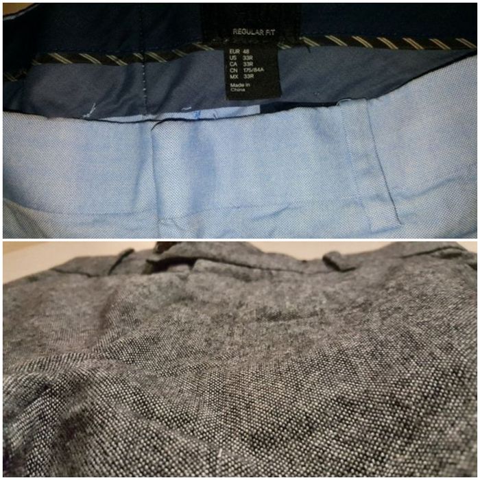Pantaloni eleganti costum H&M 46-48 echivalent 28-30