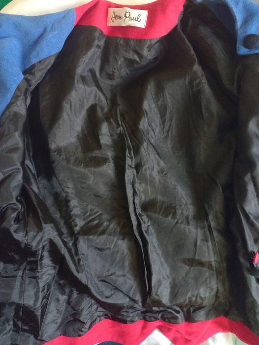Sacou vintage rosu albastru