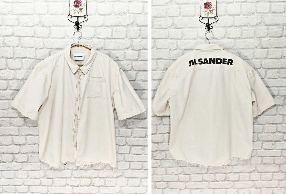 JIL SANDER Оригинална мъжка риза с къс ръкав размер XL