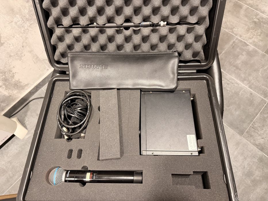 Безжичен микрофон SHURE ULXD4 - Beta58A + Оригинален кейс на Shure