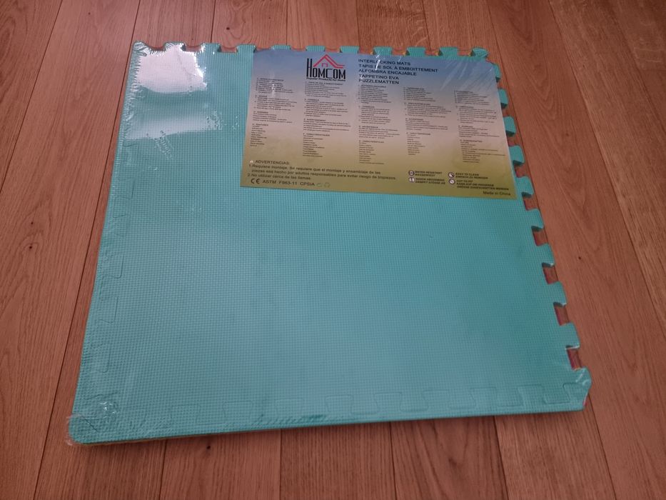 Covor Puzzle pentru copii, set 4 piese, muticolor