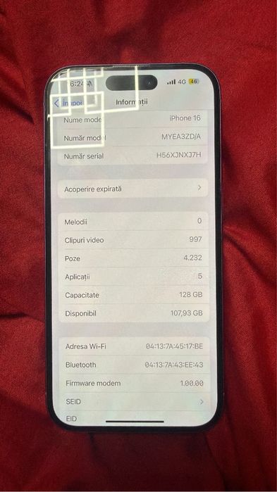 Iphone 16 Pink 128GB