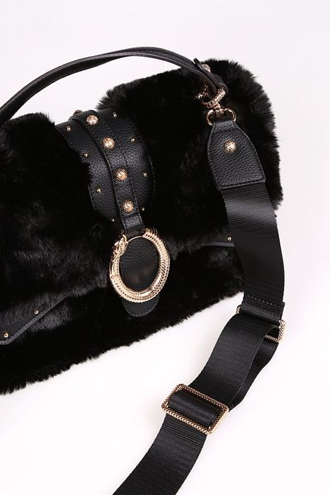 Дамска черна голяма чанта Sisley