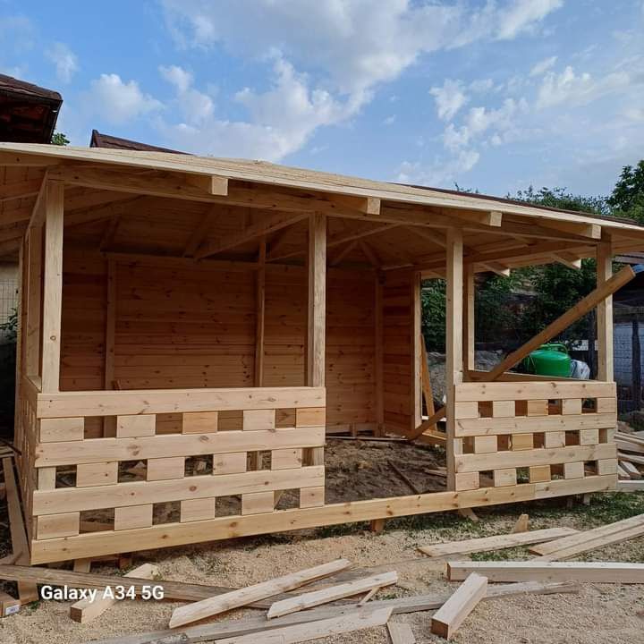 Foisoare , pergola, case si terase pe structura de lemn, diferite mode