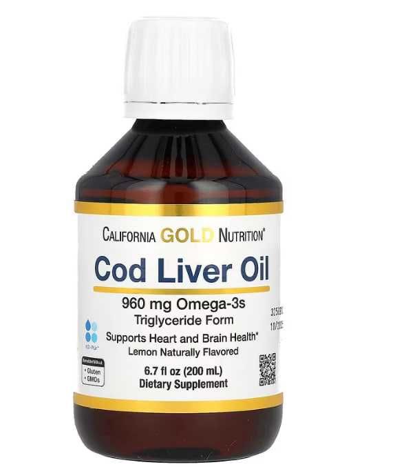 California Gold Nutrition, омега рыбий жир