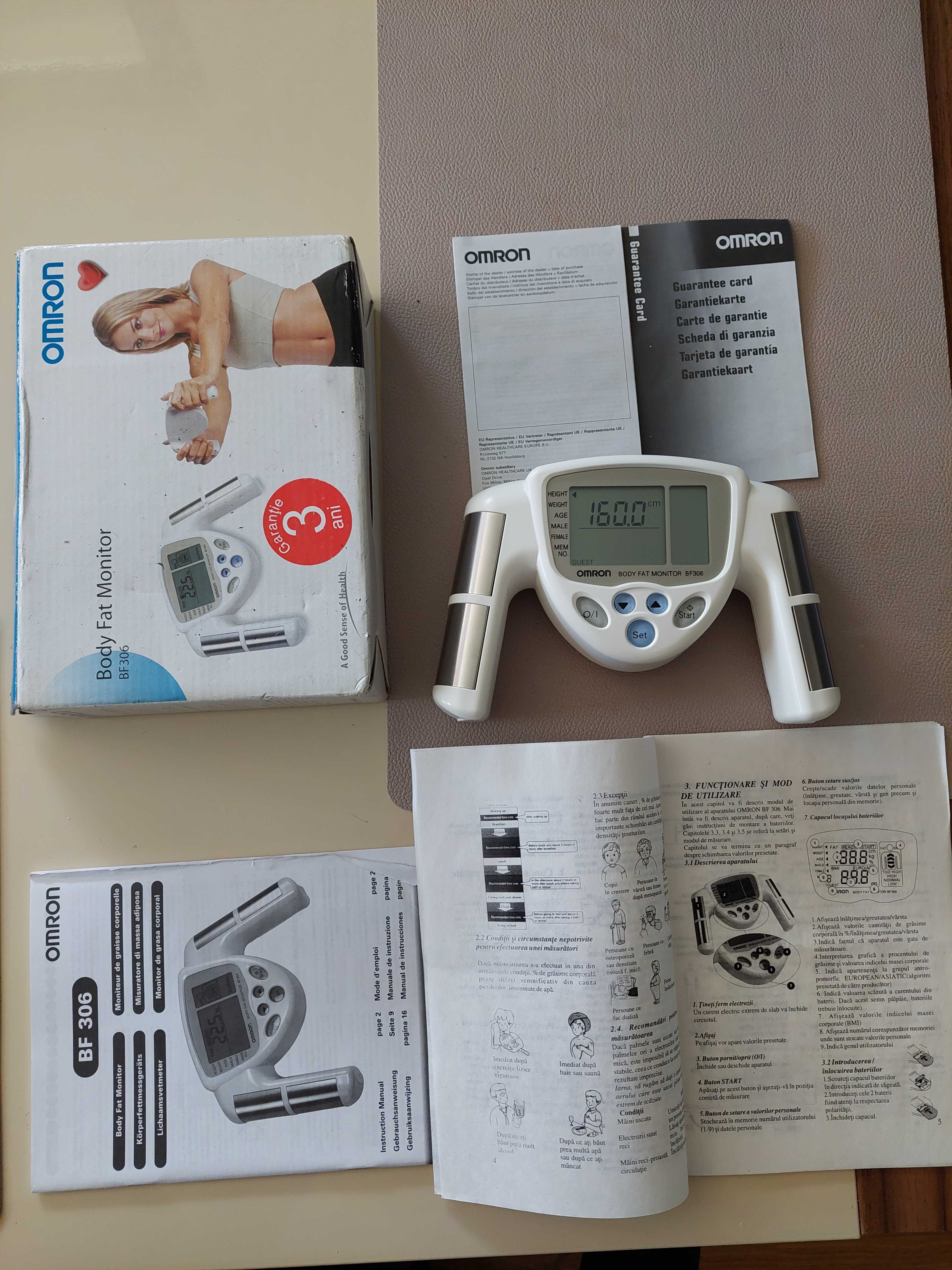 OMRON BF-306 Analizor corporal pentru tesut adipos (body fat monitor)