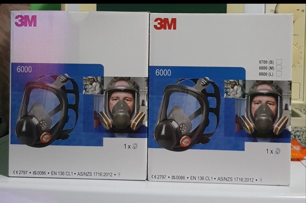 Masca 3M 6800 full face + filtre prefiltre capace = 500 lei