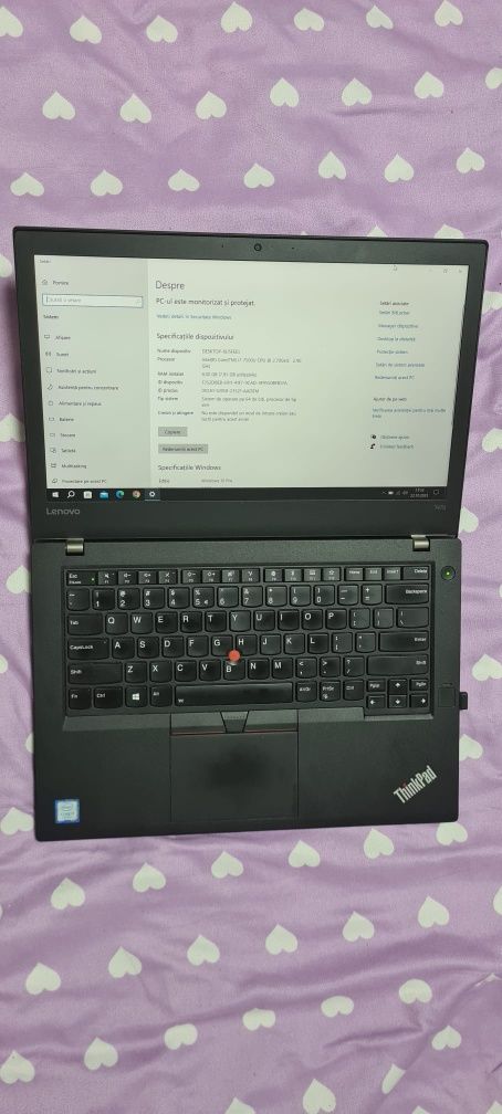 Vand Laptop Lenovo Thinkpad T470 - i7-7500U