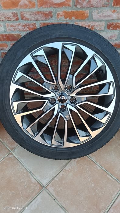 Jante bicolor originale audi A6 C8, 2023,  Bridgestone 245 45 R19
