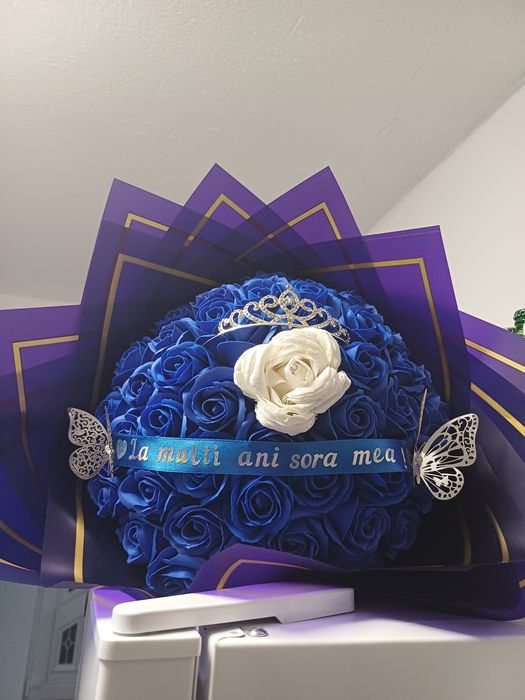 Buchete trandafiri din sapun