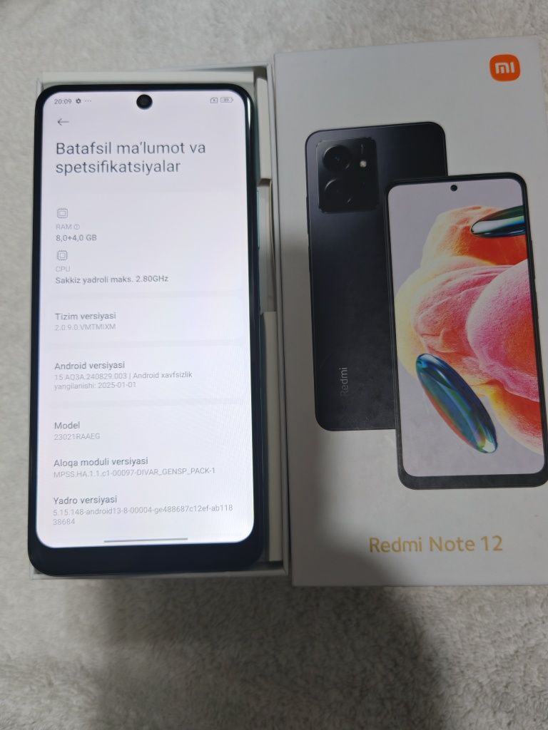 Redmi Note 12  8+4/128GB