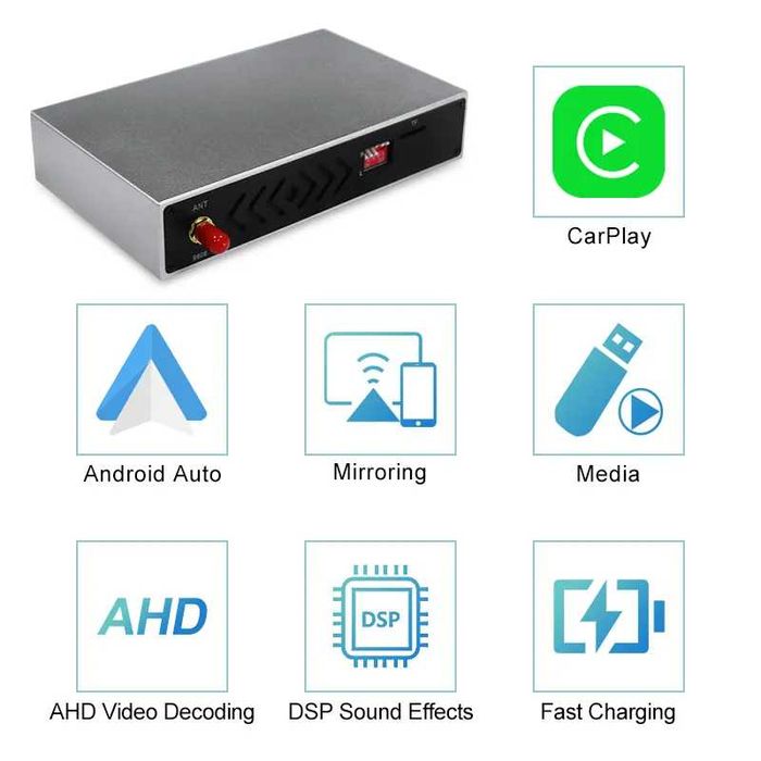 Modul Apple Carplay Android Audi Q1 Q3 Q5 Q7 Q8 Waze Youtube + CAMERA