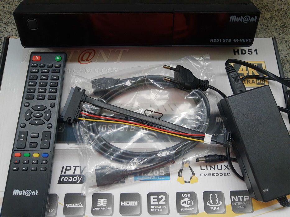 Vand receptor/receiver satelit/cablu/T2 Mutant HD51 4K
