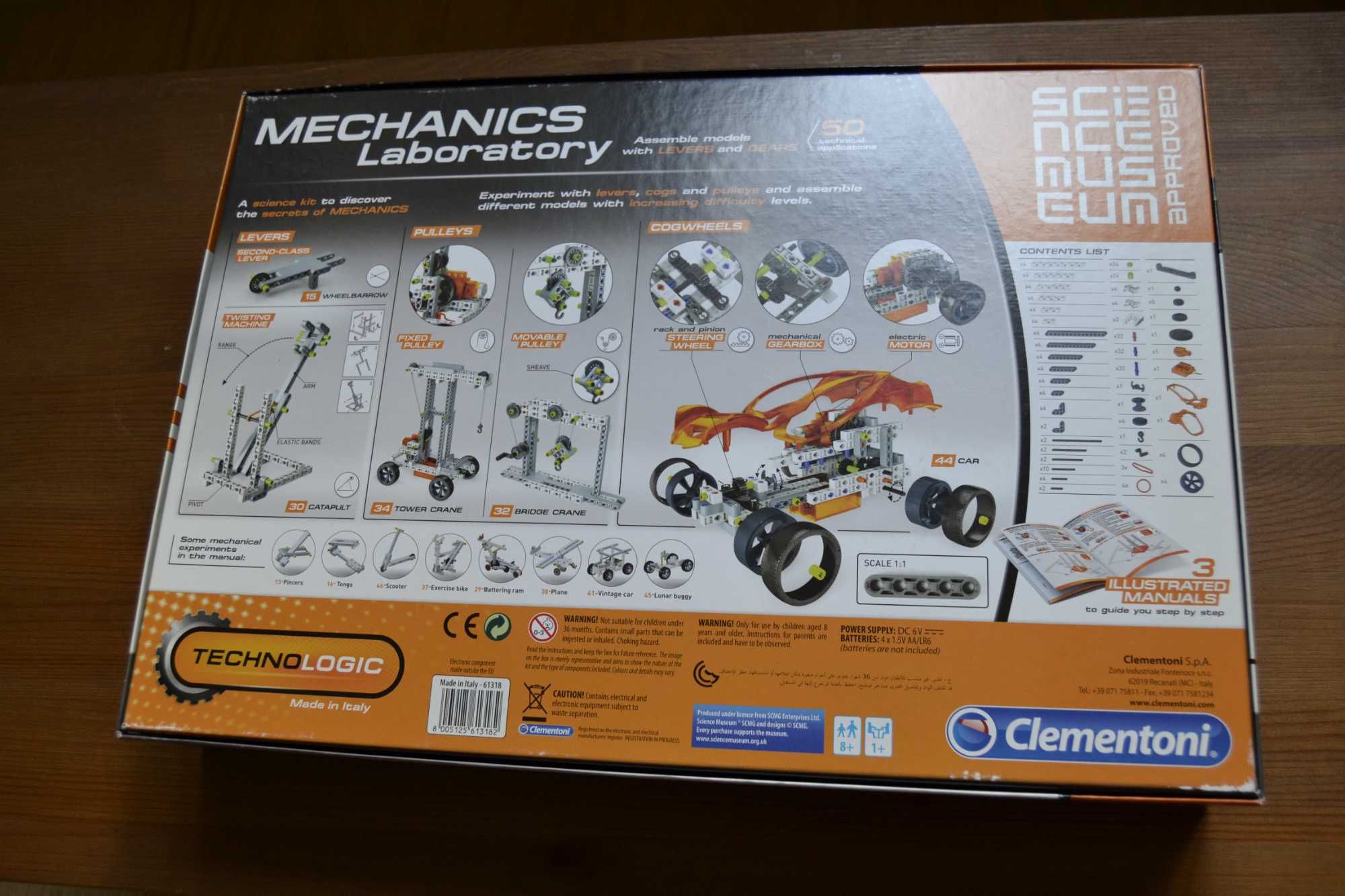 Set Clementoni - Mechanics Laboratory (similar Lego Tehnic) [NOU]