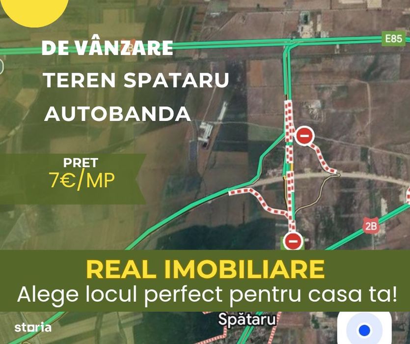 Oportunitate de investitie - Teren E85 - Spataru - Bucuresti !