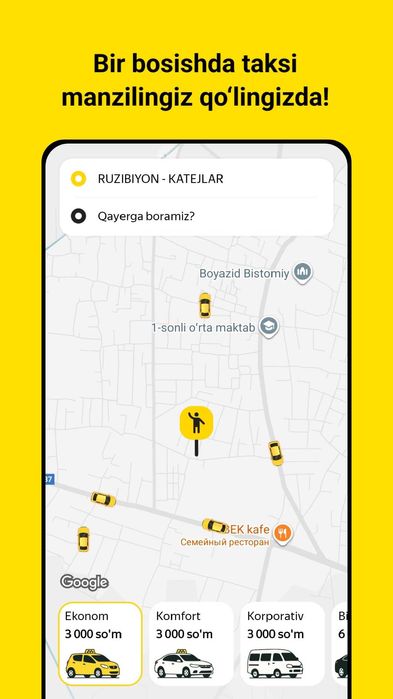 Taxi programma, biznes