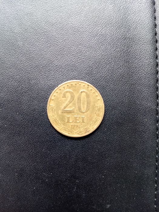 Moneda 20 Lei 1992 de colecție stefan cel mare
