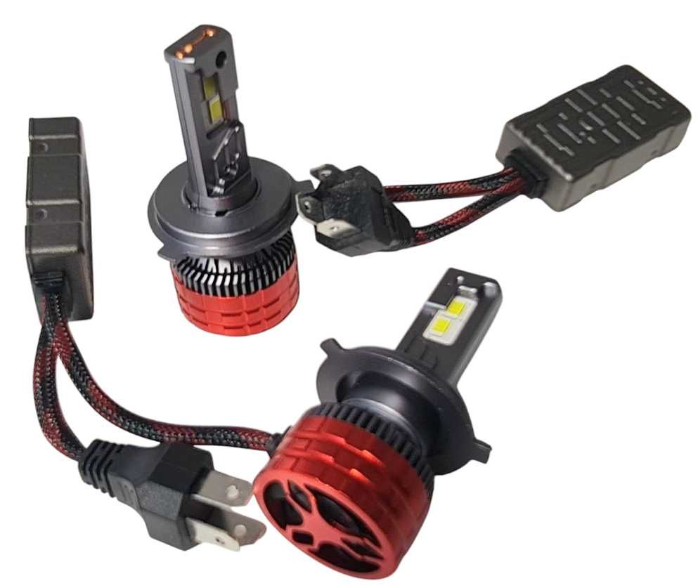 LED диодни крушки H4/Х4, комплект 12V 240W, 25000 lm за фарове Canbus,