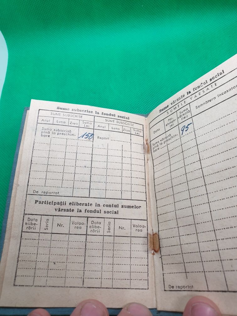Carnet de membru cooperator
