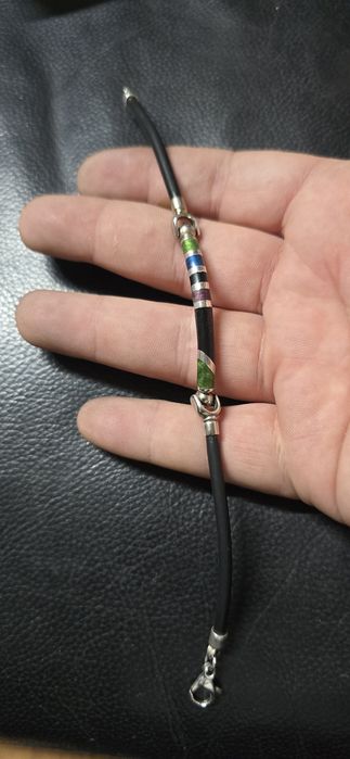 Brățară argint cu email