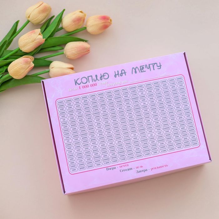 Копилка с авторским дизайном "Коплю на мечту"