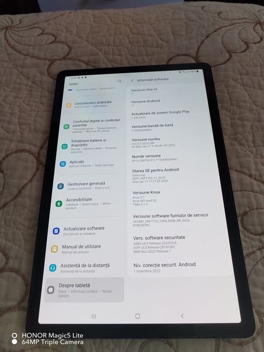 Samsung Tab S5e, varianta cu SIM