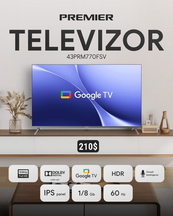 Televizor 43 smart Google tv