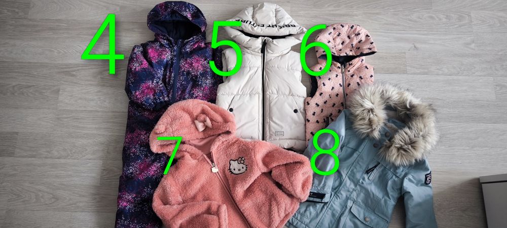 Детски якета за момче и момиче, различни размери