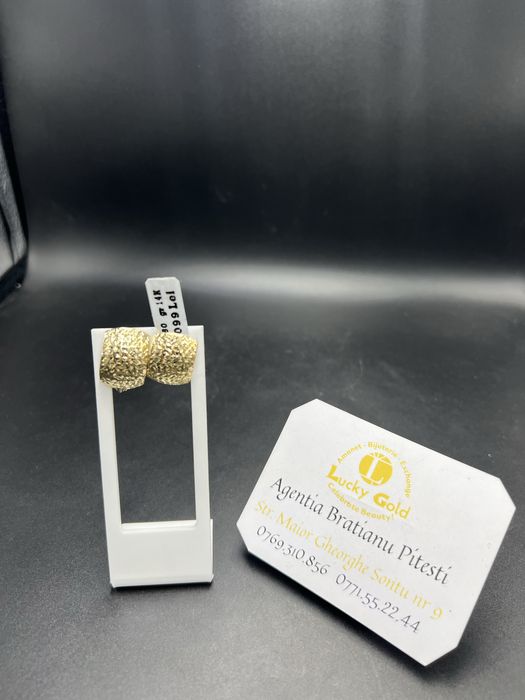 Cercei aur 14k 2,80 gr cod 21351