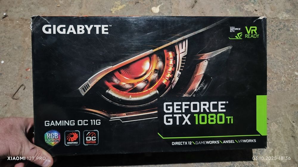 Срочно! Gigabyte GTX 1080 Ti Gaming OC