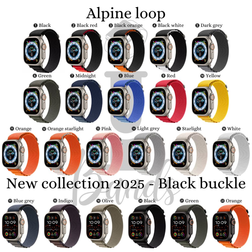 Текстилни каишки с титаниева кука за Apple Watch ULTRA/SE/10/9/8/7/6/5